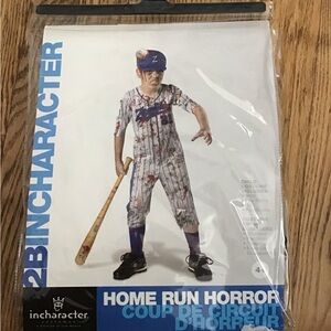 InCharacter Home Run Horror Kids Costume - White and Blue